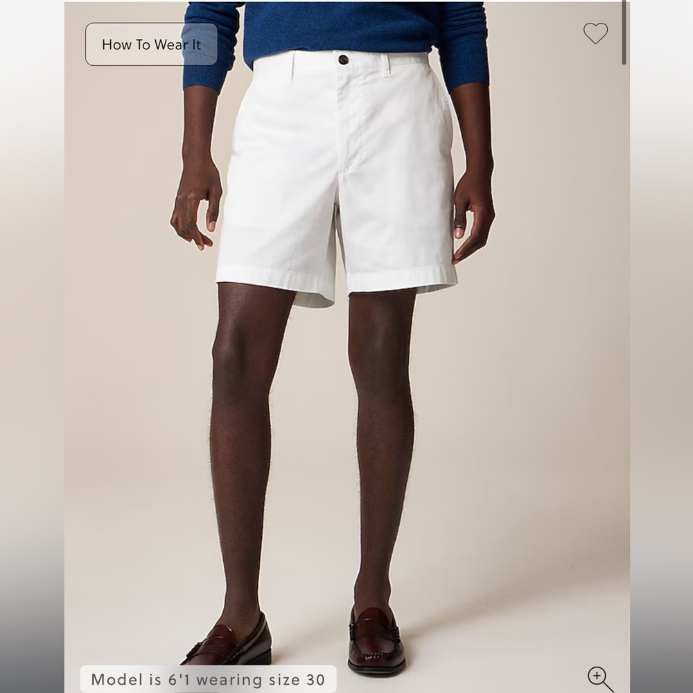 J.Crew 7" Portsider stretch chino short